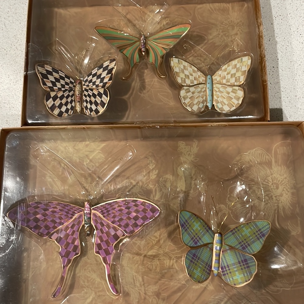 Mackenzie Childs Butterfly total of 5